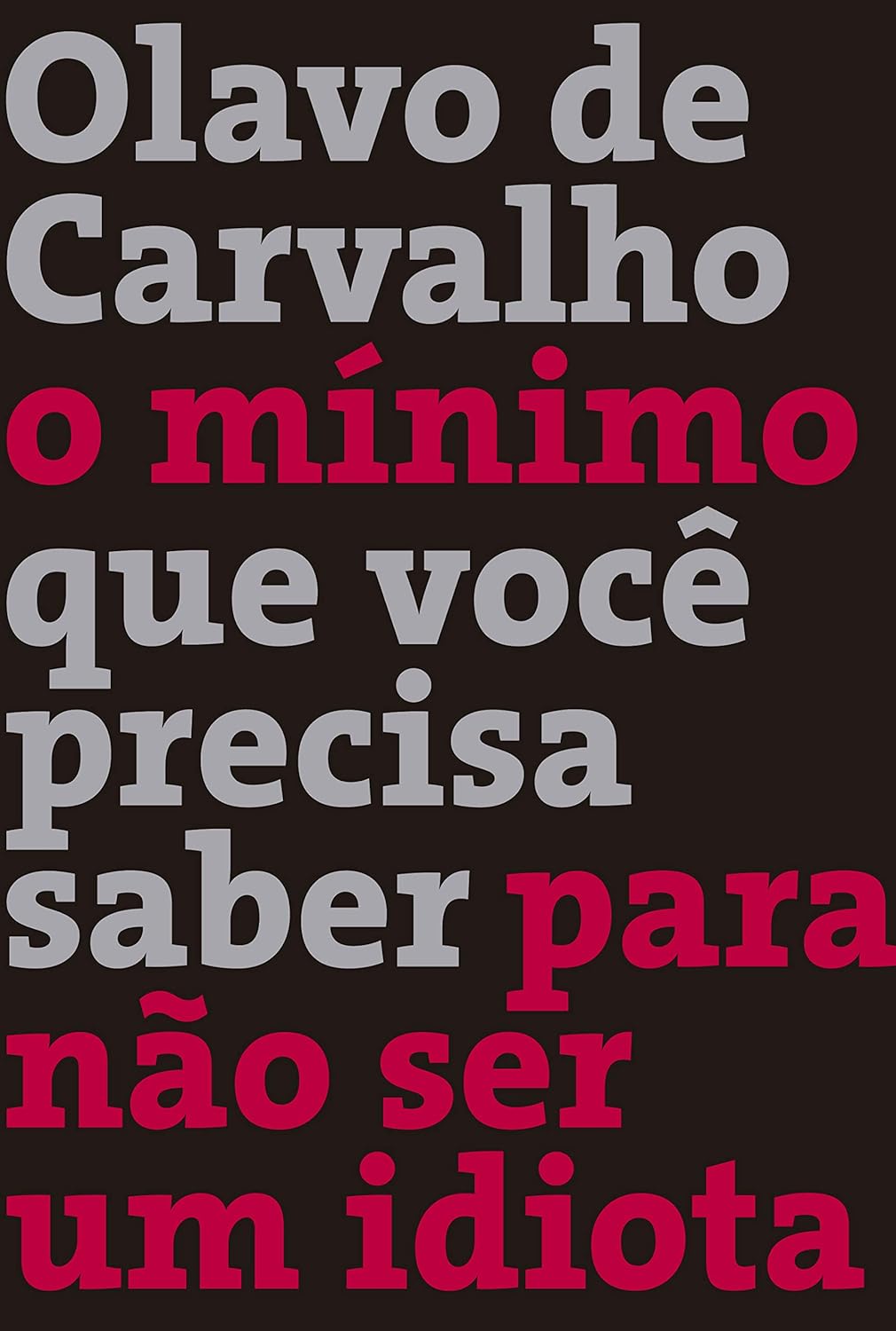 Capa de O mínimo que você precisa saber para não ser um idiota