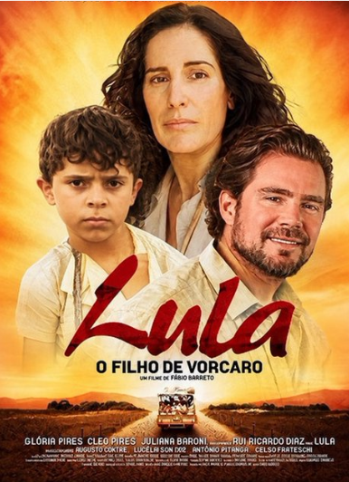 Montagem do pôster do filme Lula, o Filho do Brasil, com o título trocado para Lula, o Filho de Vorcaro.